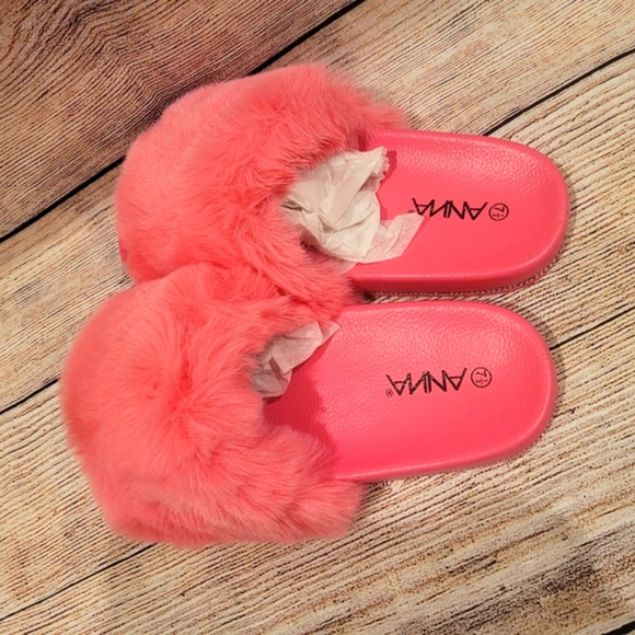 ✨️last 1 ✅️Anna Mauve Fur Slide✨️ - Picture 6 of 8